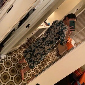 Zara floral print midi dress